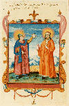 Die Gutenzeller Schutzpatrone Kosmas und Damian, Klosterchronik 16b